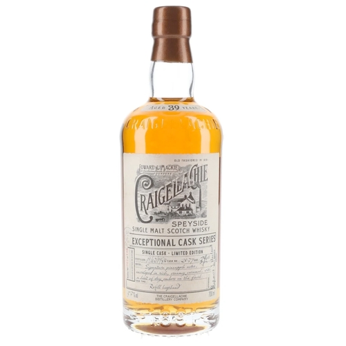 Craigellachie 1980 - 39 Year Old - Cask No. 2037