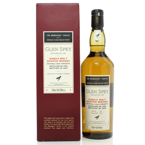 Glen Spey 1996 - Cask no. 240 - Managers Choice