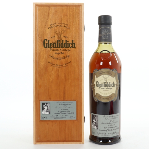 Glenfiddich 1974 - Private Cask No. 2336 - 50th Anniversary Of The Coronation Of Queen Elizabeth II