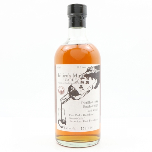Hanyu 1988 - Eight of Clubs - Cask no. 7100 - Ichiro's Card Series