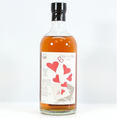 Hanyu 1991 - Six of Hearts - Cask no. 405 - Ichiro's Card Series
