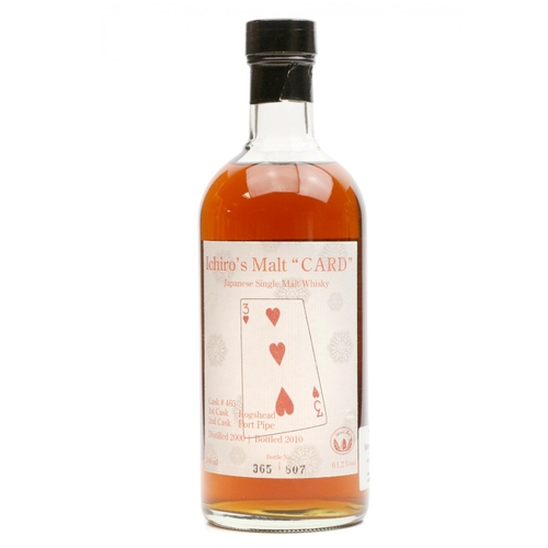 Hanyu 2000 - Cask no. 465 - Three of Hearts - Ichiro's Card Series