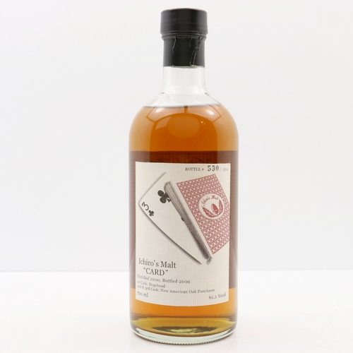 Hanyu 2000 - Cask no. 7020 - Three of Clubs - Ichiro's Card Series