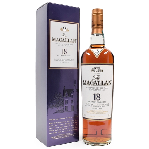Macallan 18 year old - Sherry Oak 2017 - 750 ml