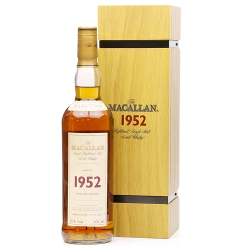 Macallan 1952 - 50 Year Old - Cask no. 627 - Fine & Rare
