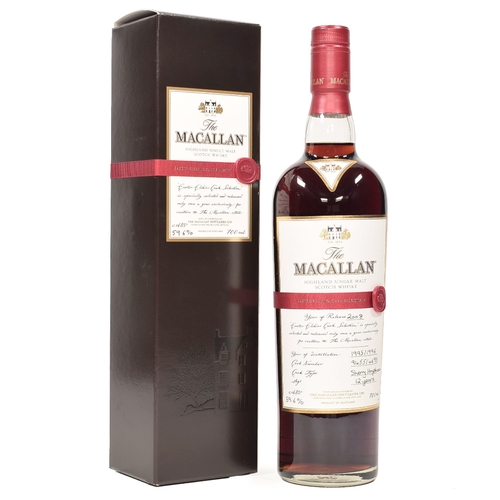 Macallan 1995 - 12 Year Old - Cask no. 9455/4693 - Easter Elchies 2008