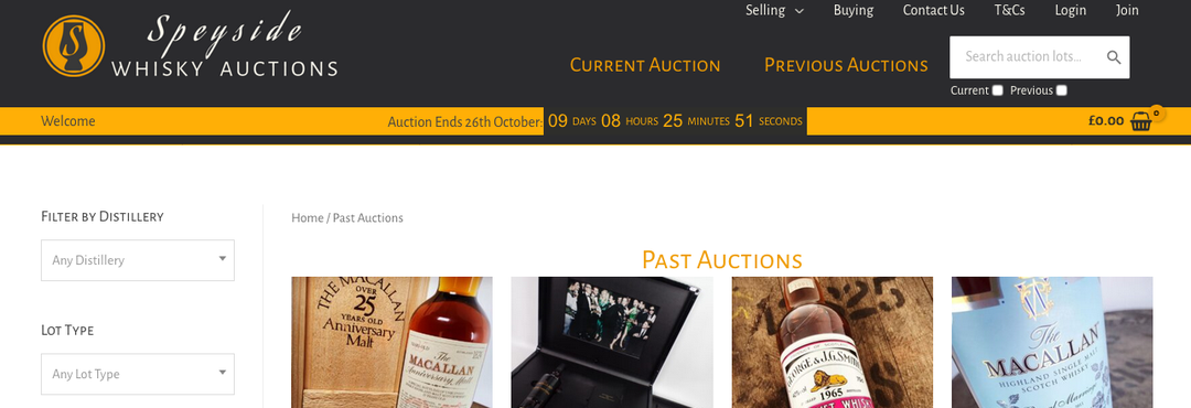 speyside whisky auctions