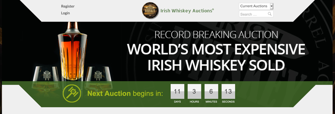 irish whiskey auctions